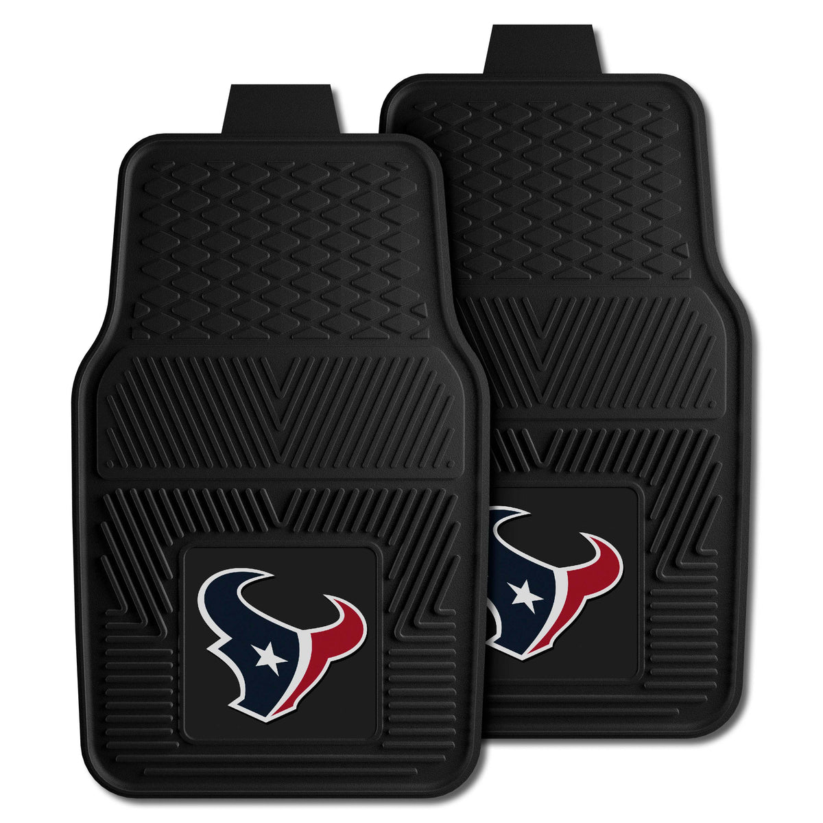 NFL NFL Houston Texans Logo Brands 2-Pack Vinyl Car Mat Set