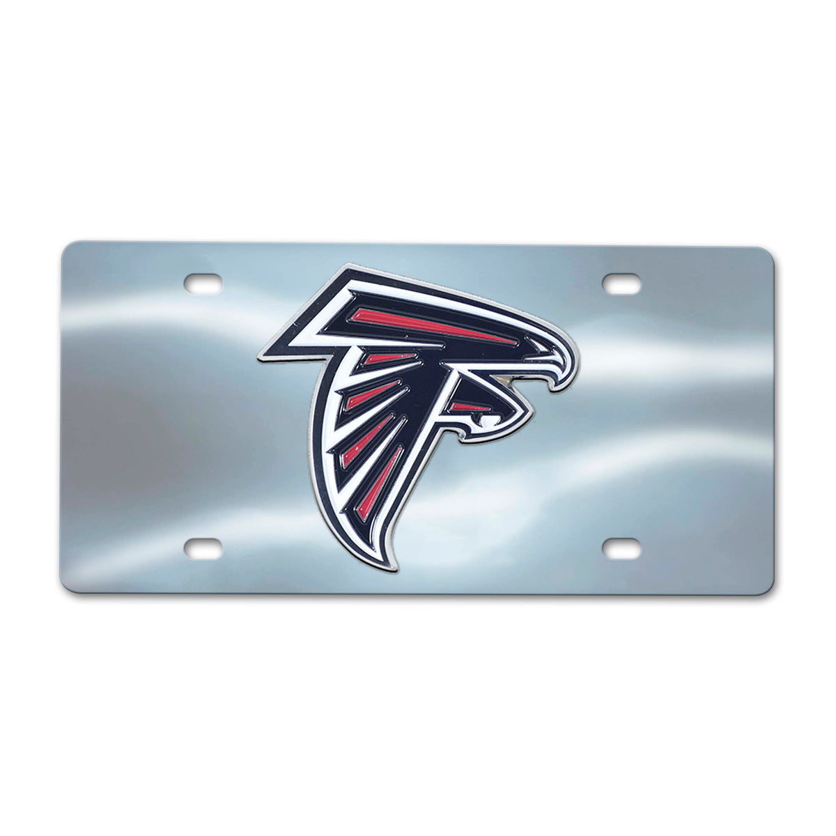 NFL Atlanta Falcons Logo Brands Chrome Diecast License Plate