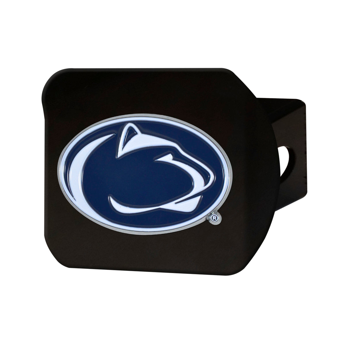 NCAA Penn State Nittany Lions Logo Brands Color on Black Hitch Cover