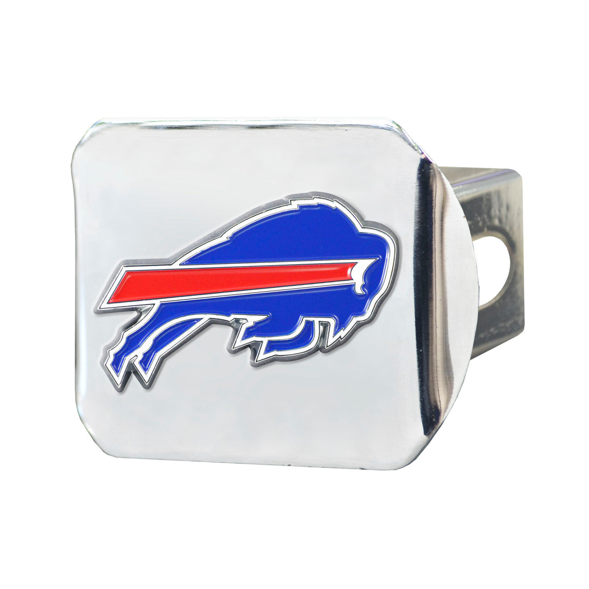 NFL Buffalo Bills Logo Brands Color on Chrome Hitch Cover