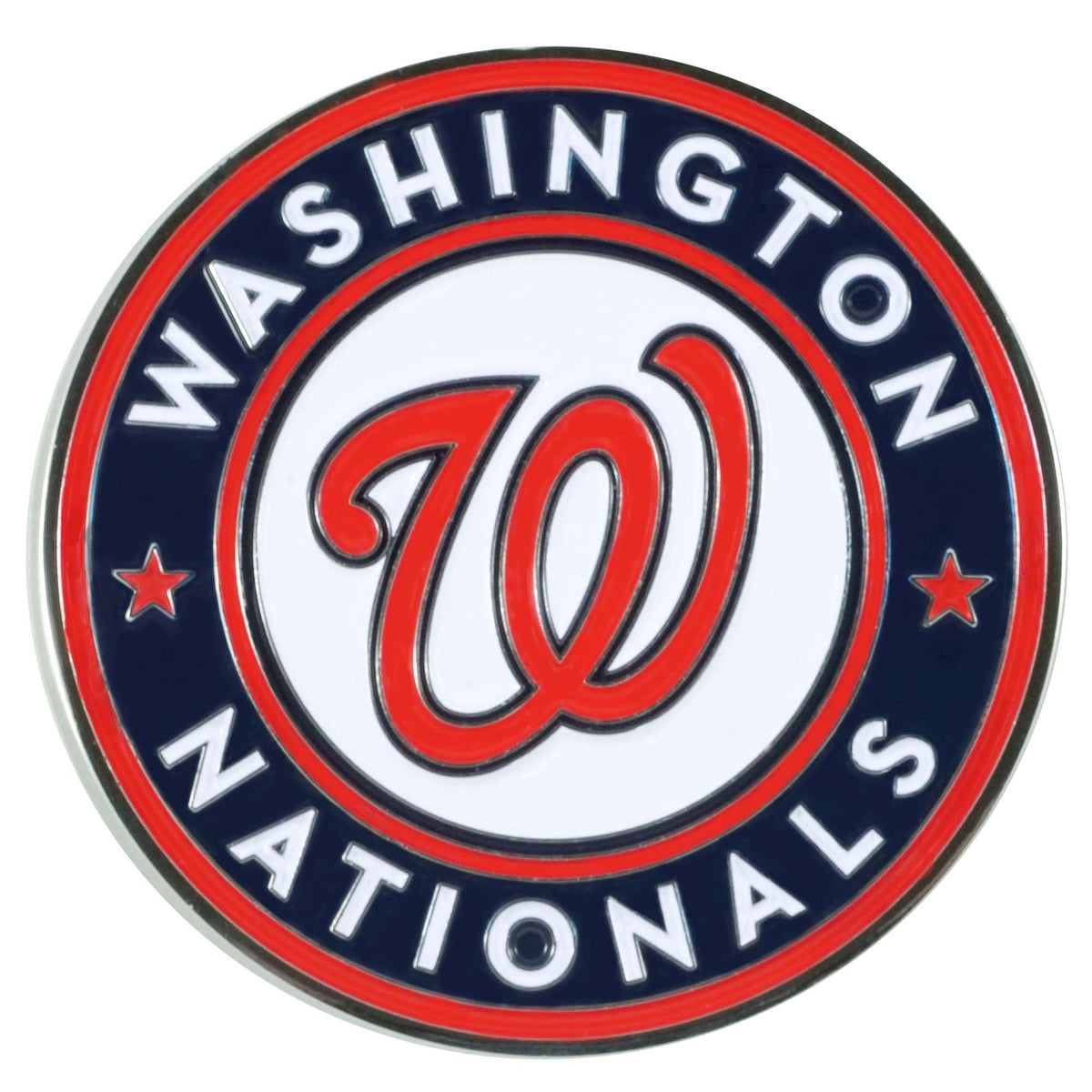 MLB Washington Nationals Logo Brands Color Metal Emblem