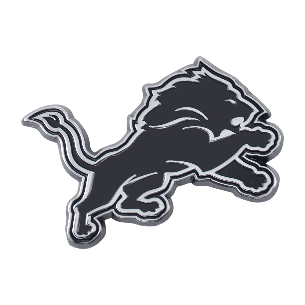 NFL Detroit Lions Logo Brands Chrome Metal Emblem