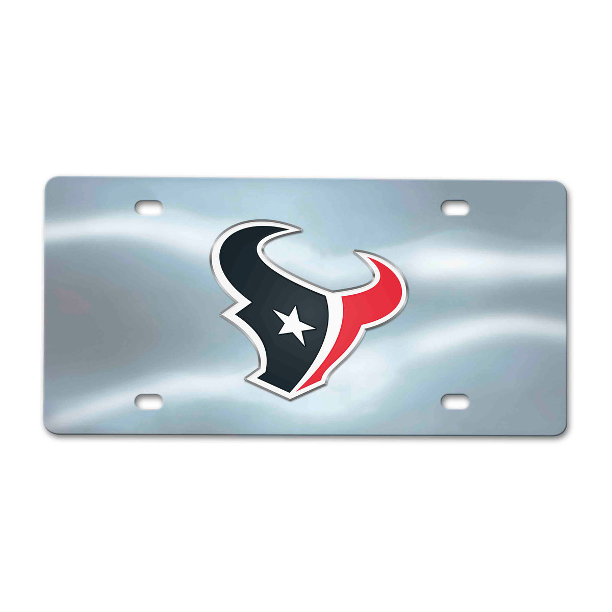 NFL Houston Texans Logo Brands Chrome Diecast License Plate