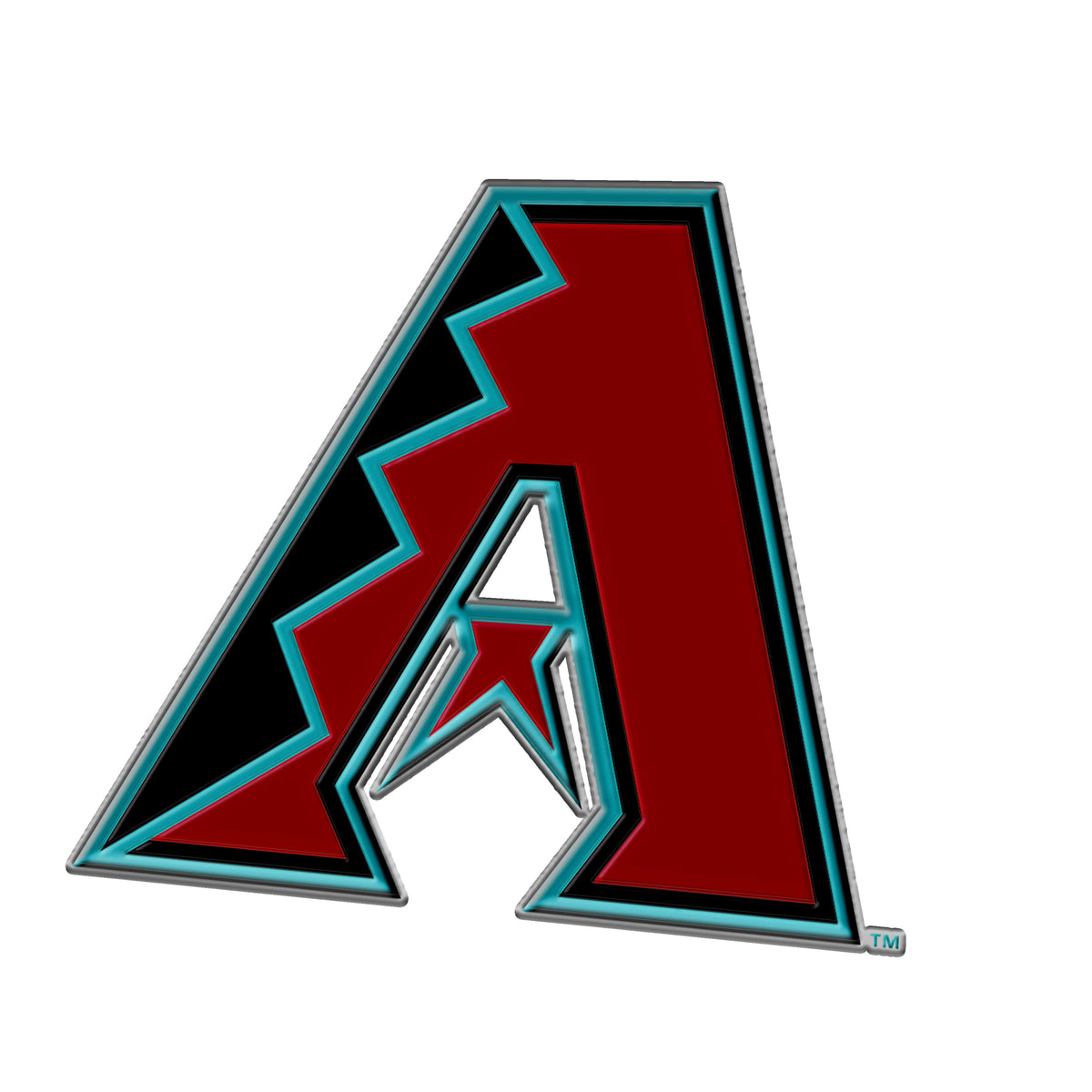 MLB Arizona Diamondbacks Logo Brands Color Metal Emblem