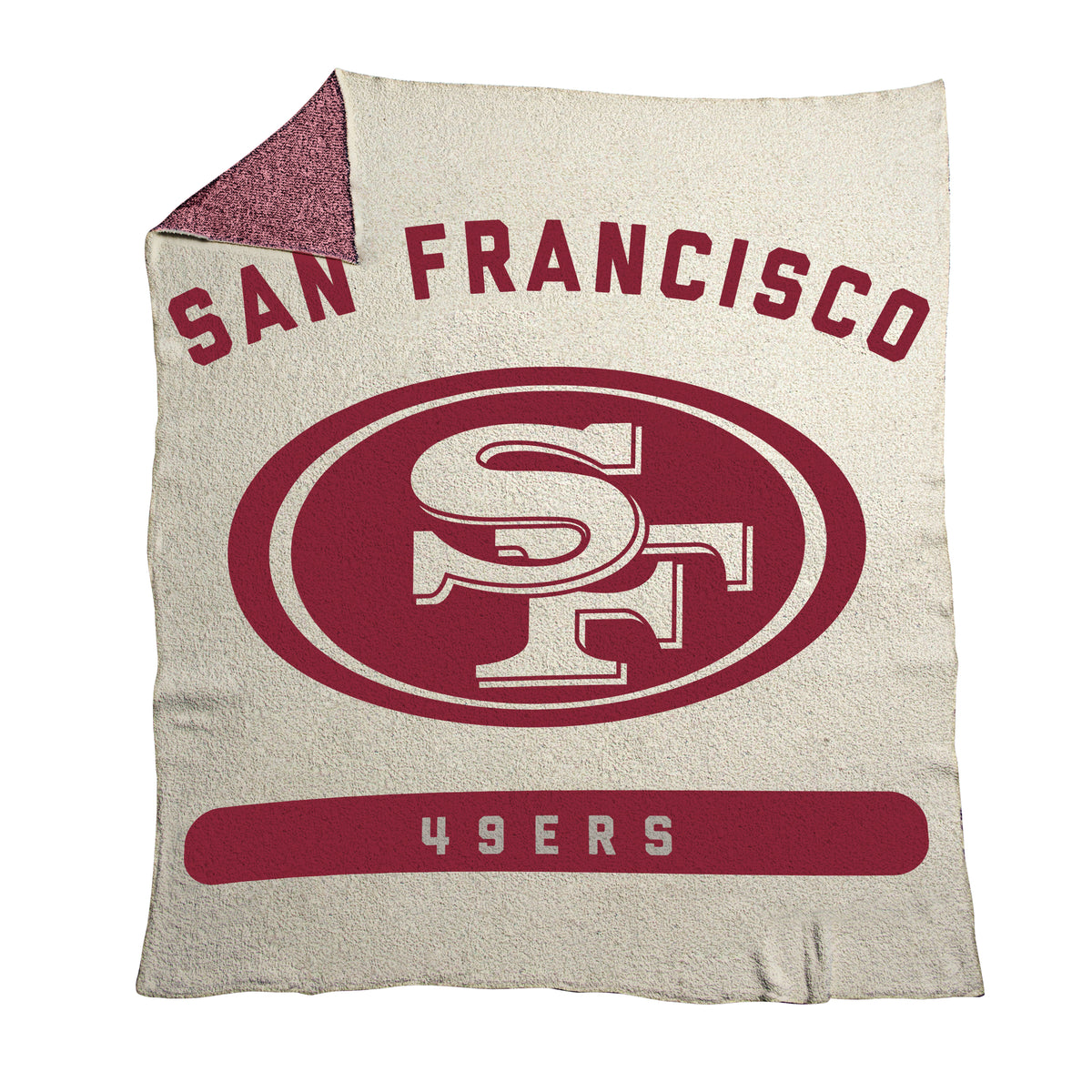 NFL San Francisco 49ers Logo Brands 50x60 Luxe Dreams Throw