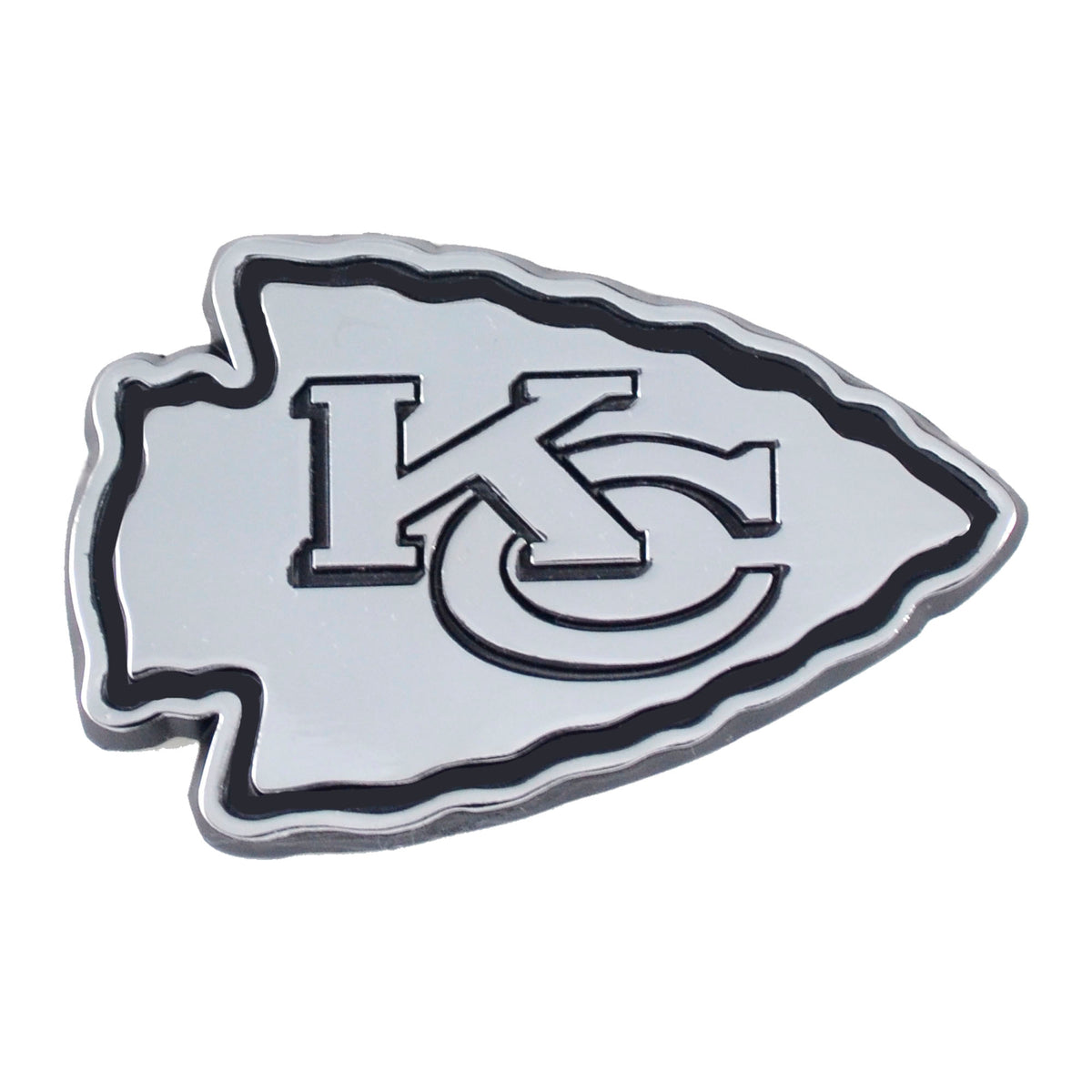 NFL Kansas City Chiefs Logo Brands Chrome Metal Emblem
