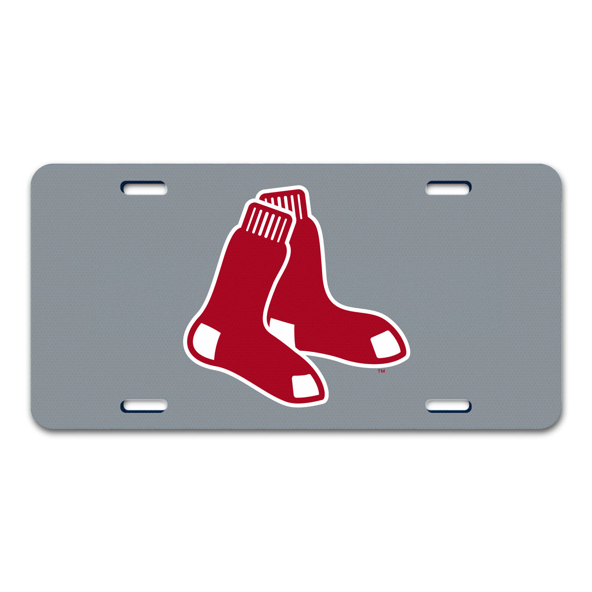 MLB Boston Red Sox Logo Brands Chrome Diecast License Plate