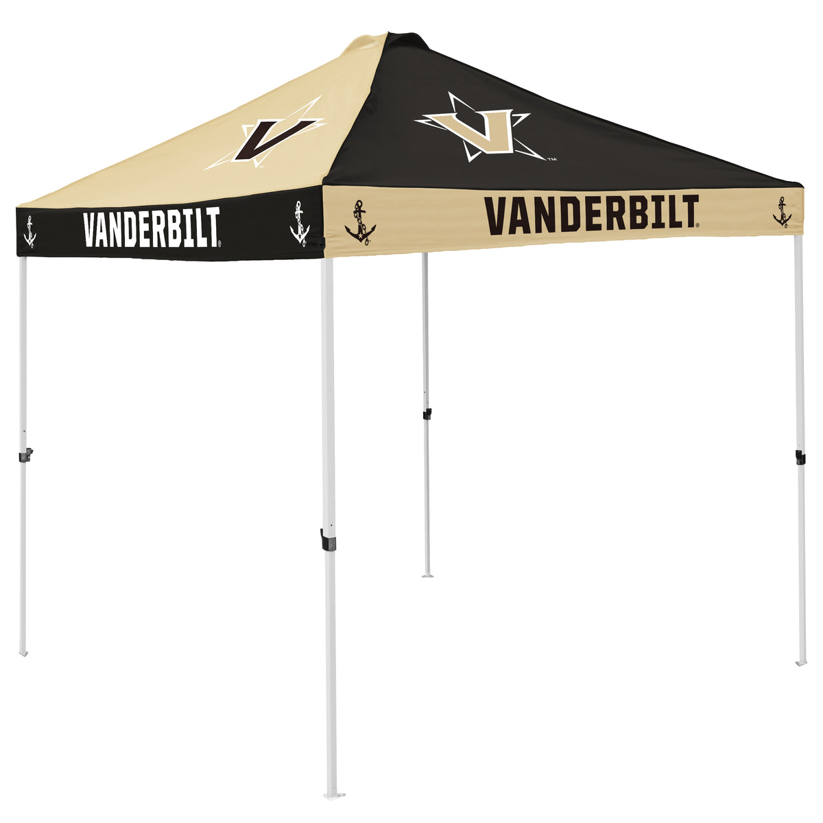 NCAA Vanderbilt Commodores Logo Brands Checkerboard Canopy