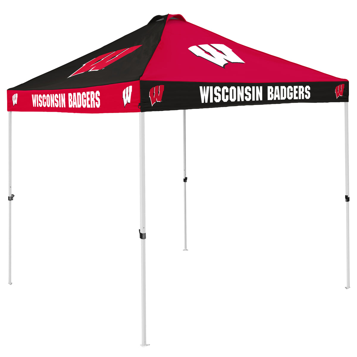 NCAA Wisconsin Badgers Logo Brands Checkerboard Canopy