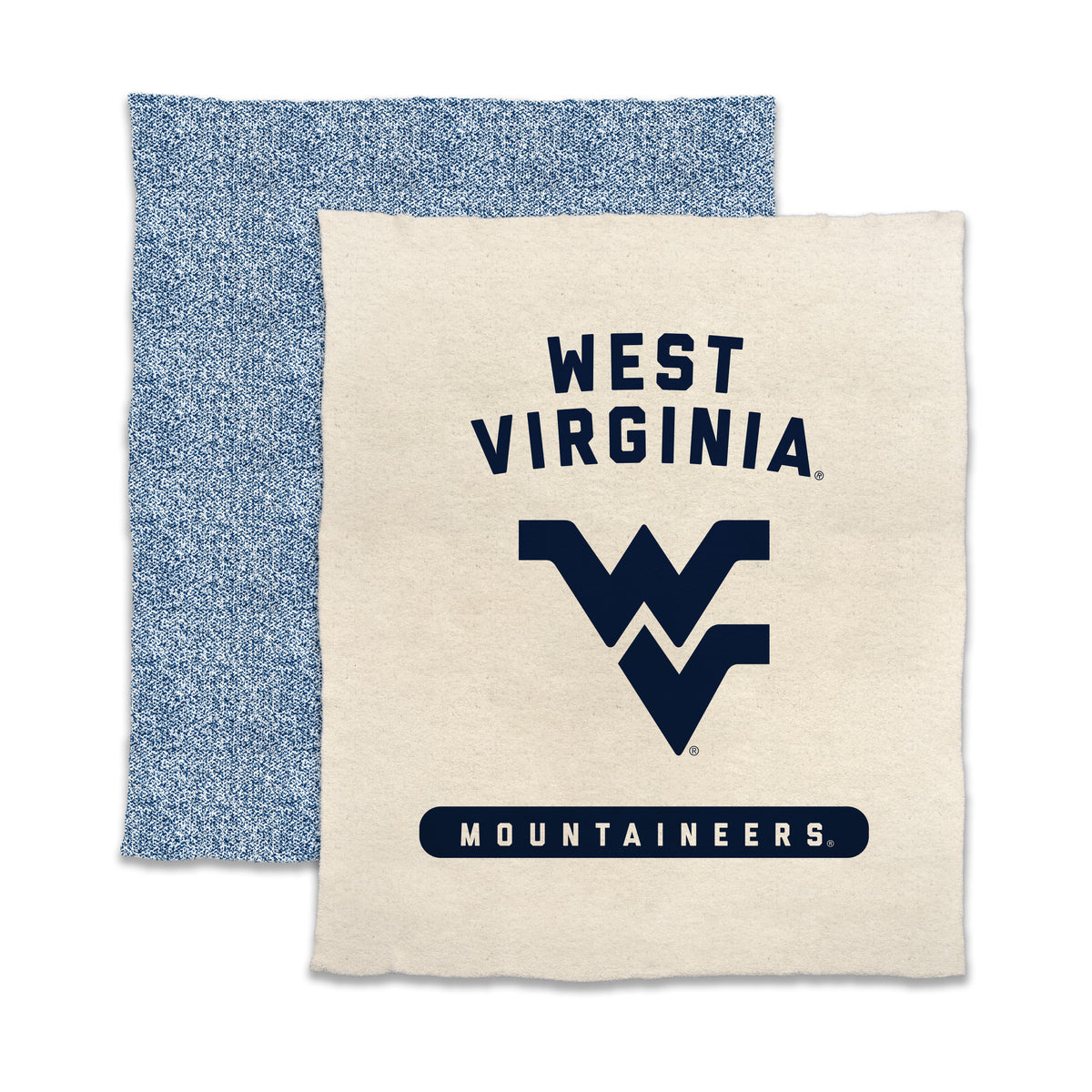 NCAA West Virginia Mountaineers Logo Brands 50x60 Luxe Dreams Throw