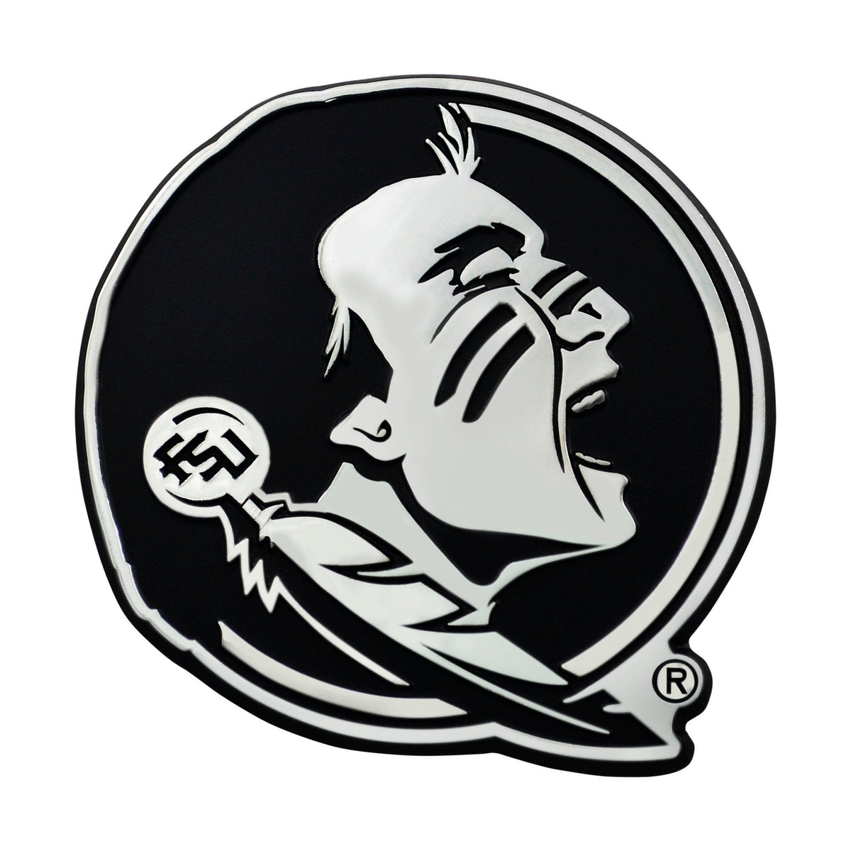 NCAA Florida State Seminoles Logo Brands Chrome Metal Emblem