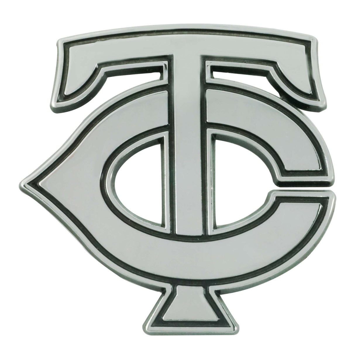 MLB Minnesota Twins Logo Brands Chrome Metal Emblem
