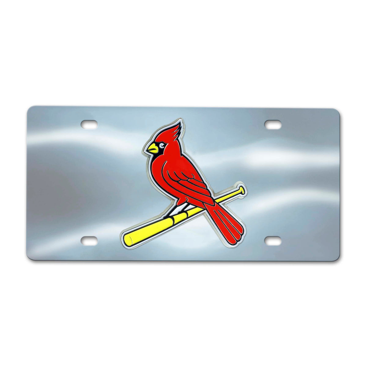 MLB St. Louis Cardinals Logo Brands Chrome Diecast License Plate