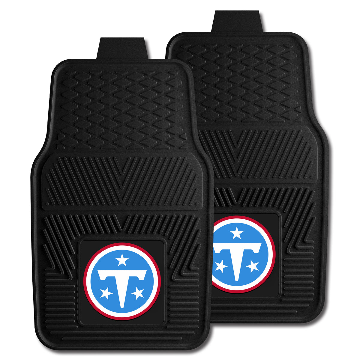 NFL NFL Tennessee Titans Logo Brands 2-Pack Vinyl Car Mat Set