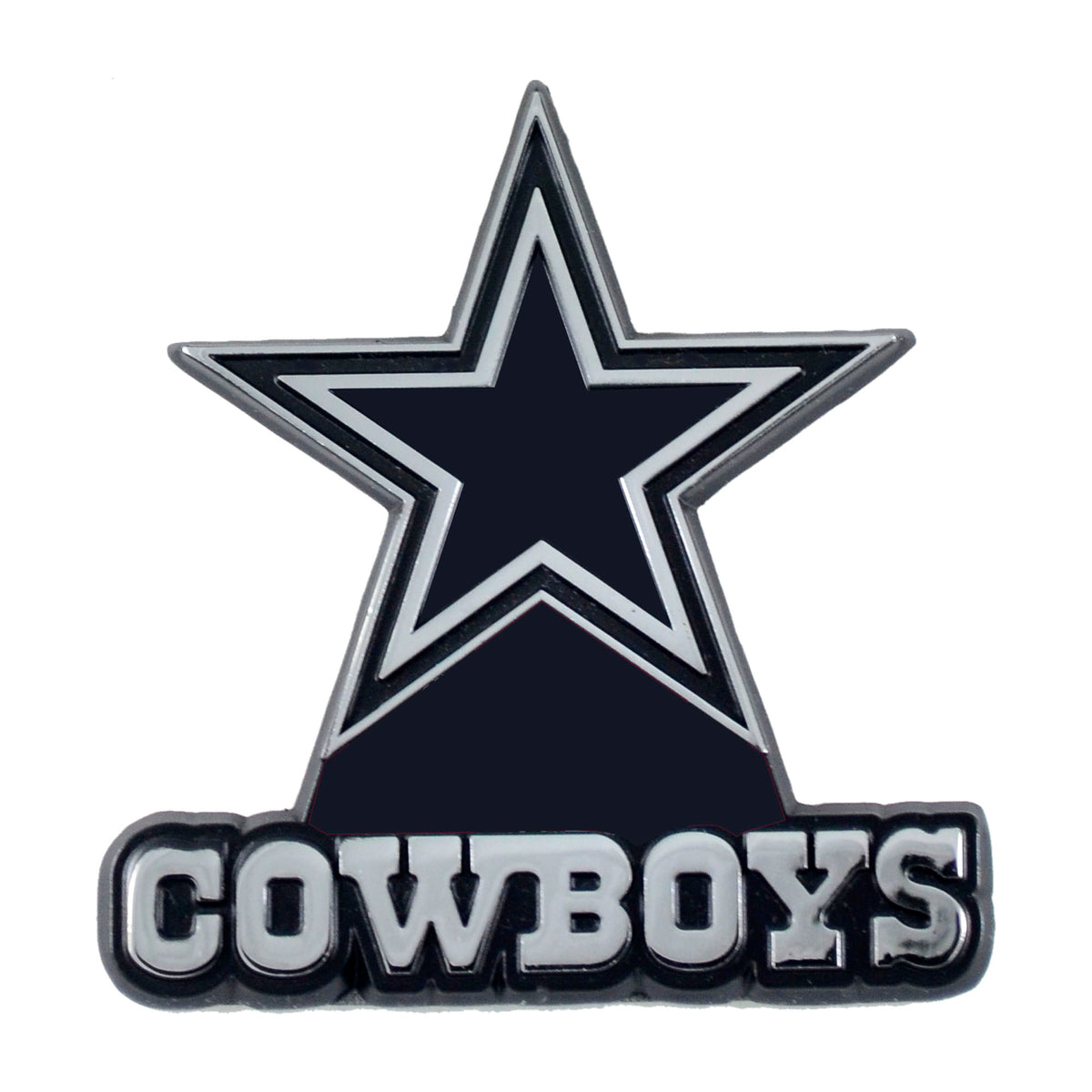 NFL Dallas Cowboys Logo Brands Chrome Metal Emblem