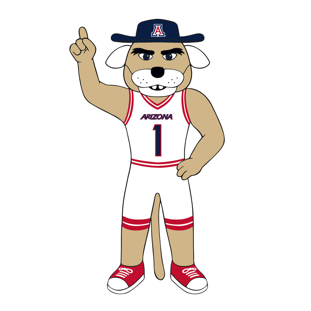 NCAA Arizona Wildcats Logo Brands 7 Foot Yard Inflatable Mascot