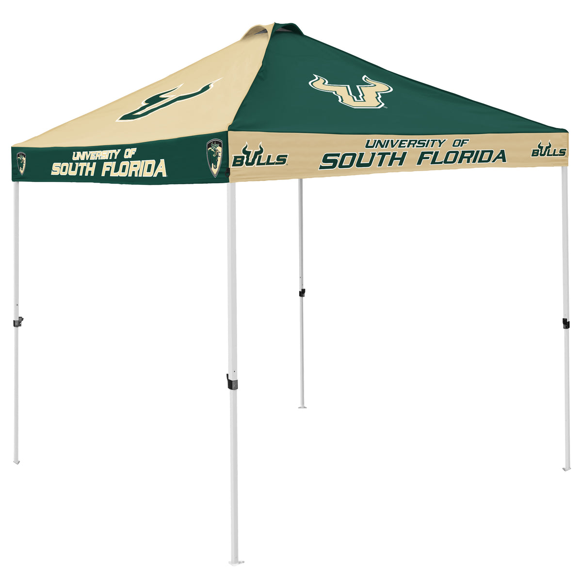 NCAA South Florida Bulls Logo Brands Checkerboard Canopy