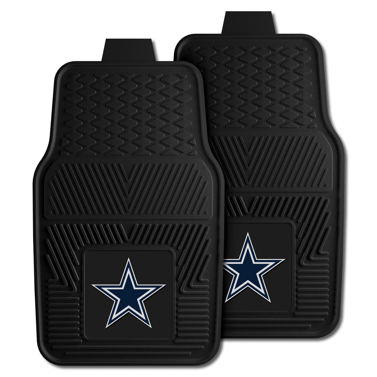 NFL NFL Dallas Cowboys Logo Brands 2-Pack Vinyl Car Mat Set