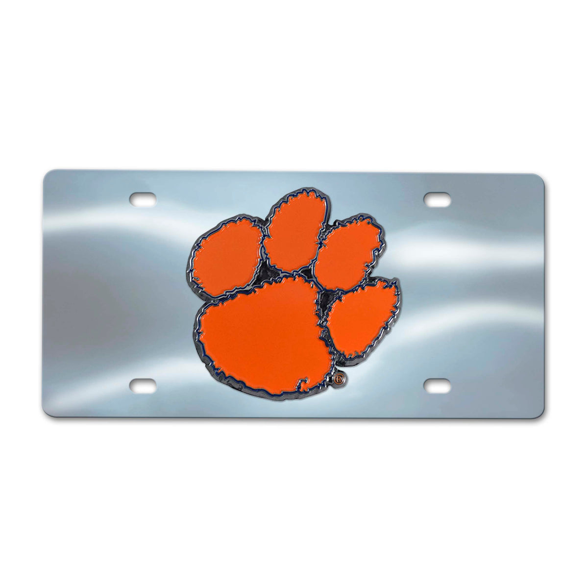 NCAA Clemson Tigers Logo Brands Chrome Diecast License Plate
