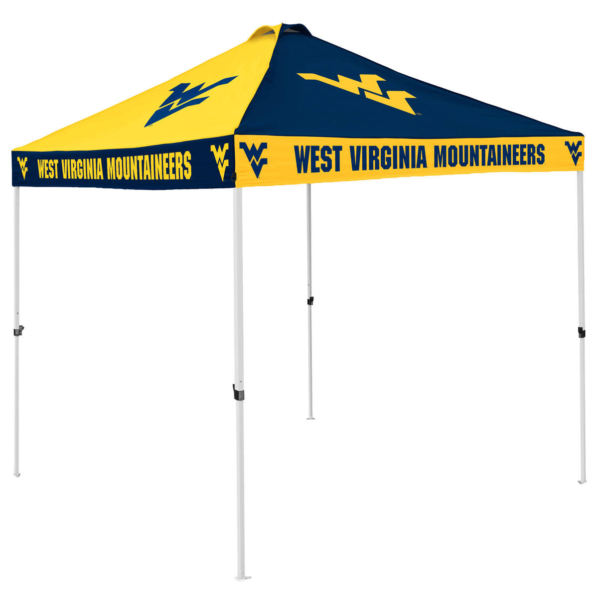 NCAA West Virginia Mountaineers Logo Brands Checkerboard Canopy