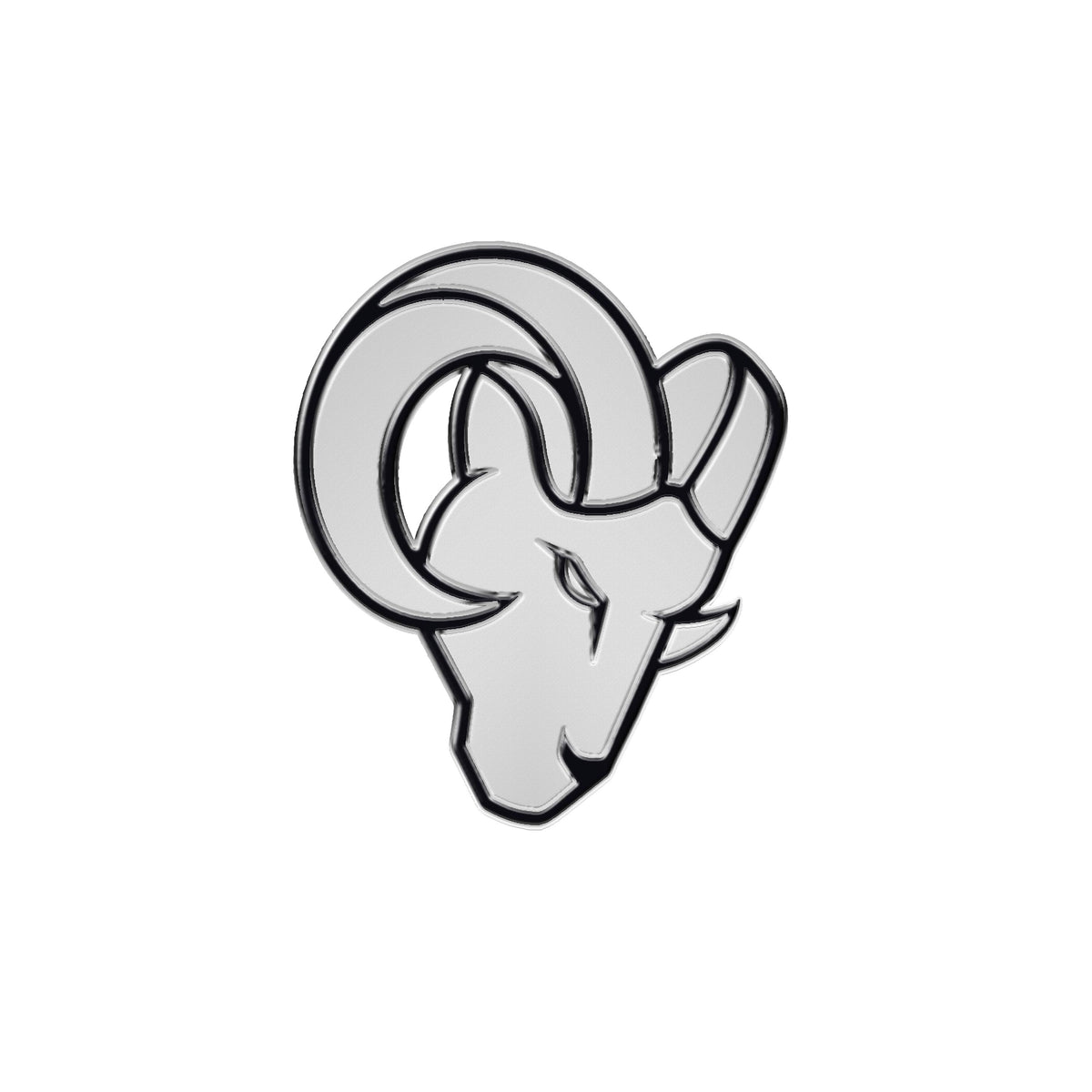 NFL Los Angeles Rams Logo Brands Chrome Metal Emblem