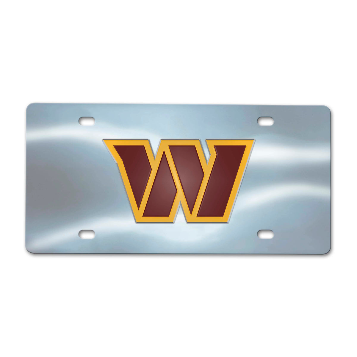 NFL Washington Commanders Logo Brands Chrome Diecast License Plate