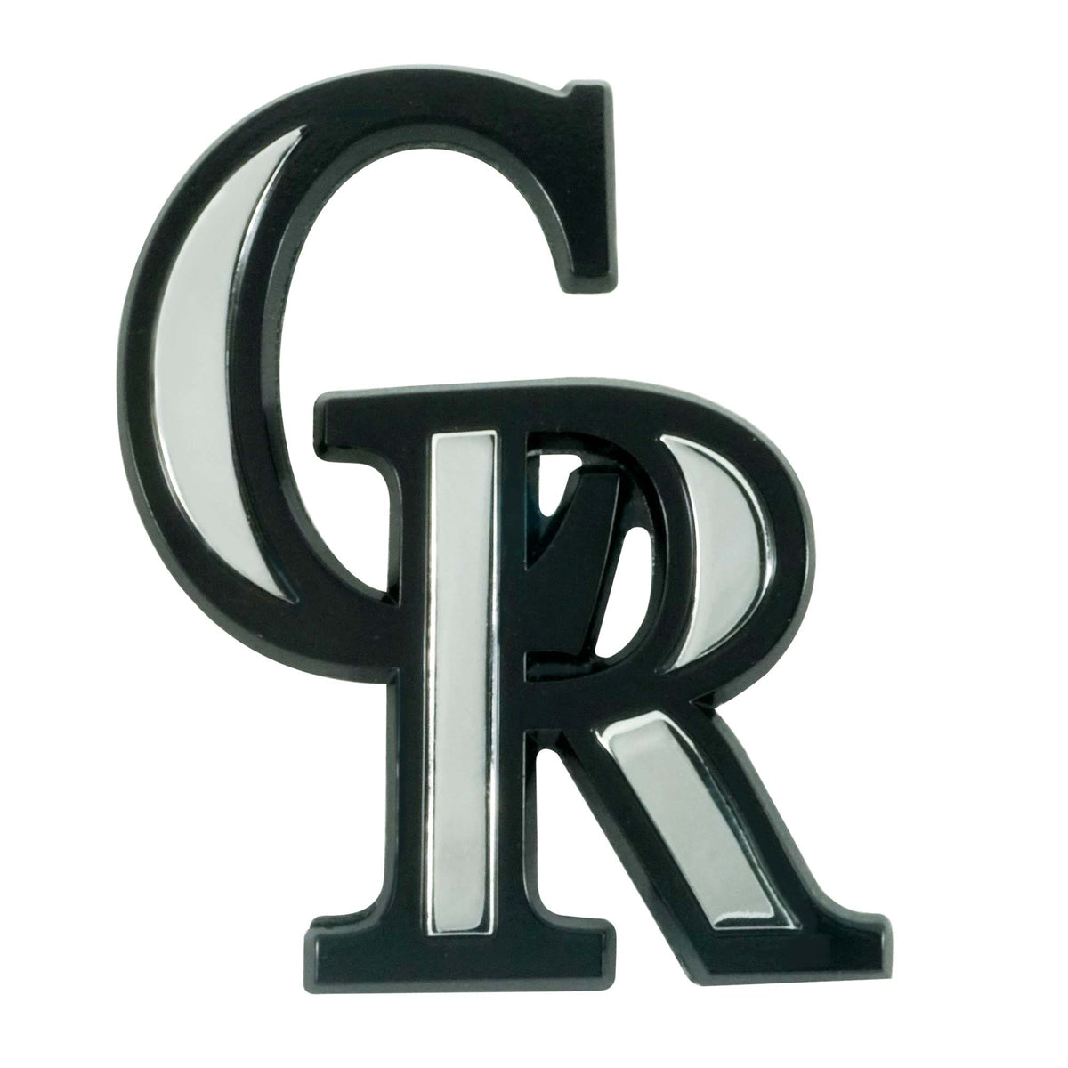 MLB Colorado Rockies Logo Brands Chrome Metal Emblem