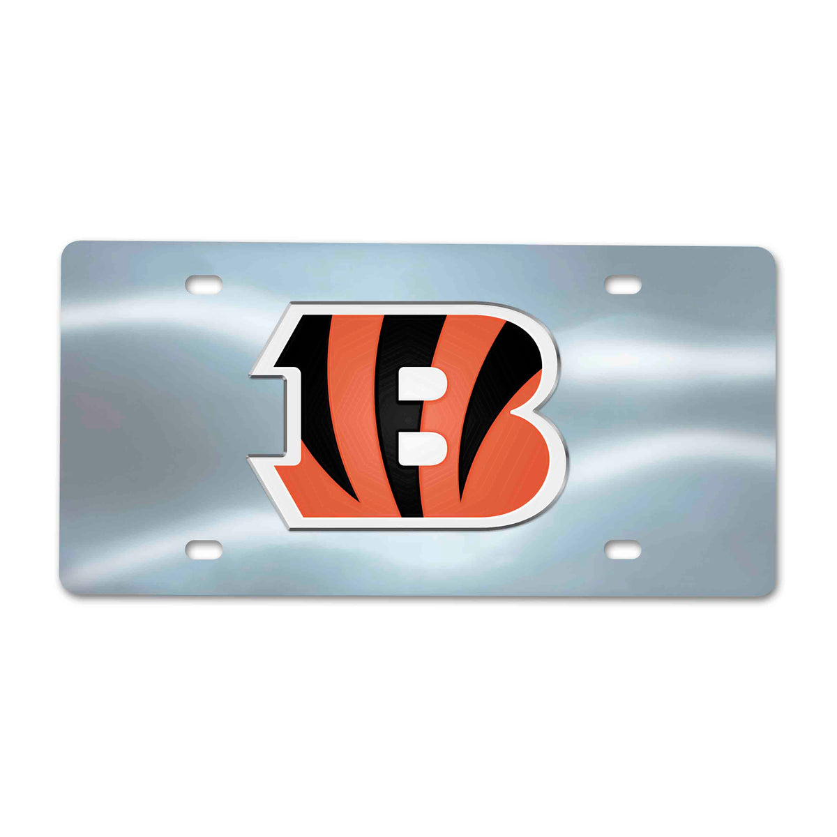 NFL Cincinnati Bengals Logo Brands Chrome Diecast License Plate