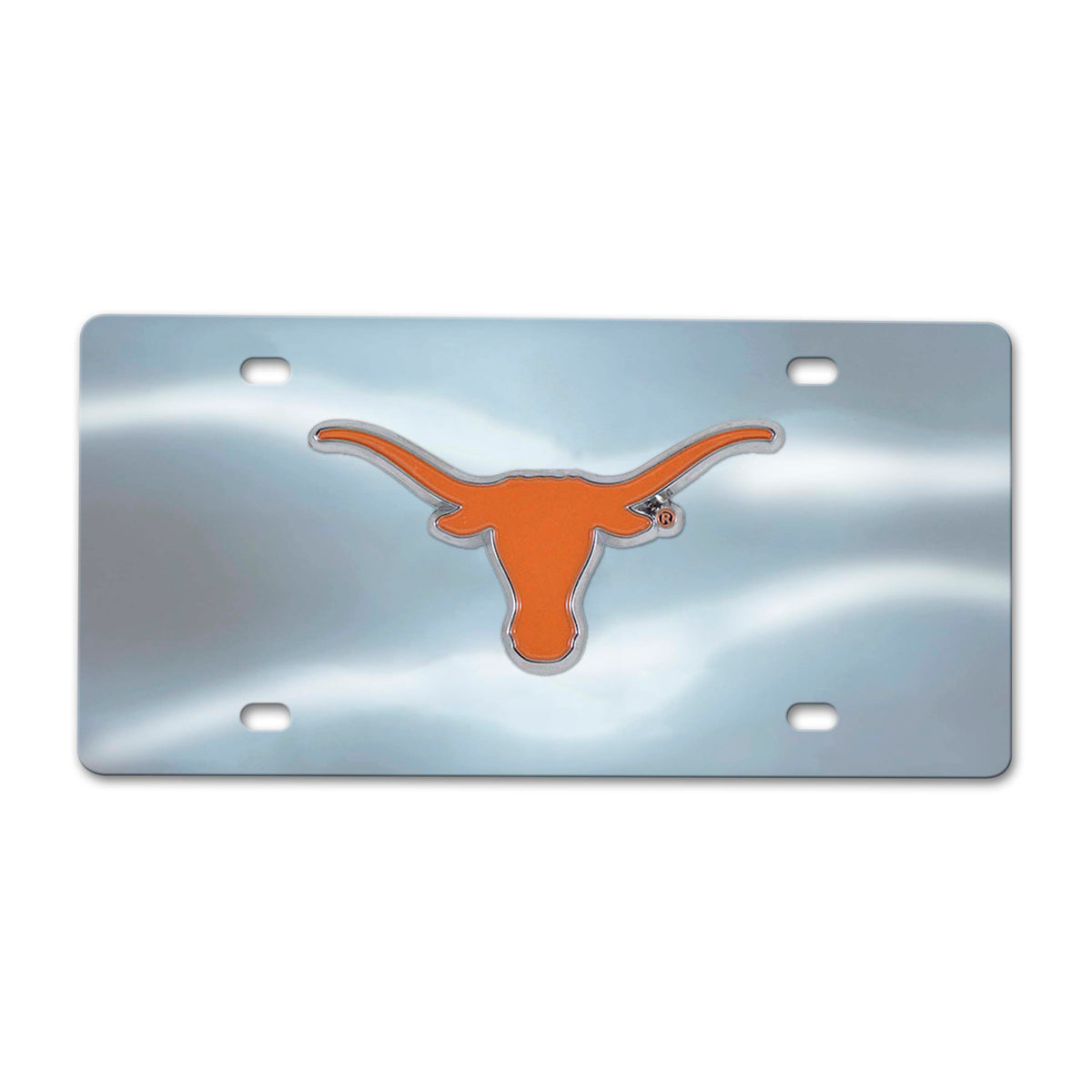 NCAA Texas Longhorns Logo Brands Chrome Diecast License Plate