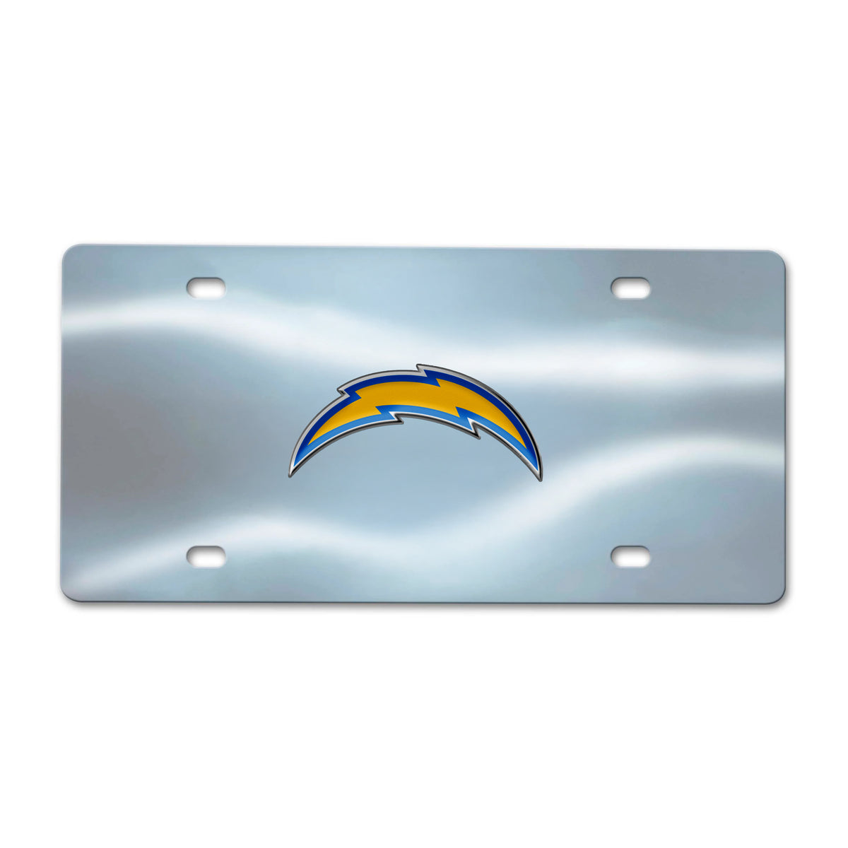 NFL Los Angeles Chargers Logo Brands Chrome Diecast License Plate