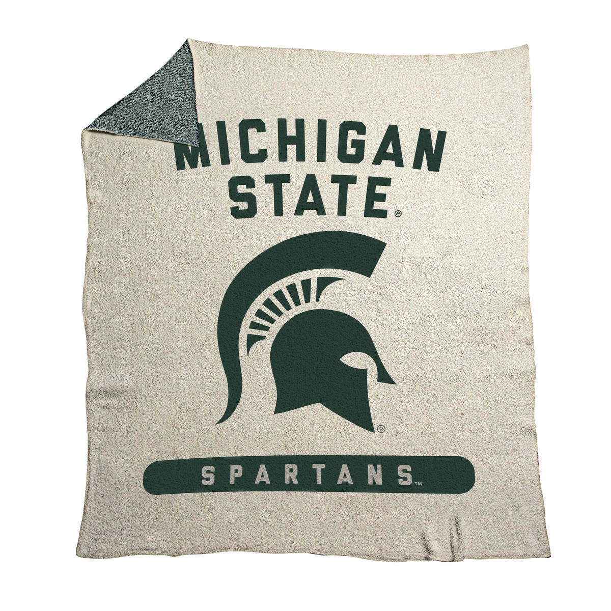 NCAA Michigan State Spartans Logo Brands 50x60 Luxe Dreams Throw