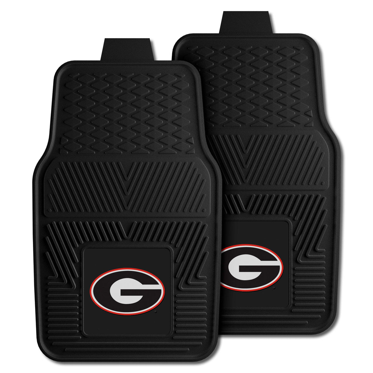 NCAA Georgia Bulldogs Logo Brands 2-Pack Vinyl Car Mat Set