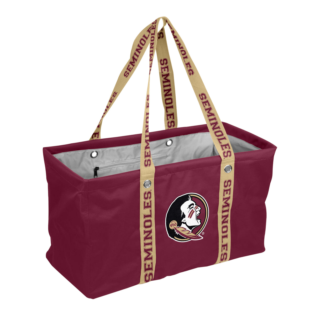 NCAA Florida State Seminoles Logo Brands Picnic Caddy with Dig Strap