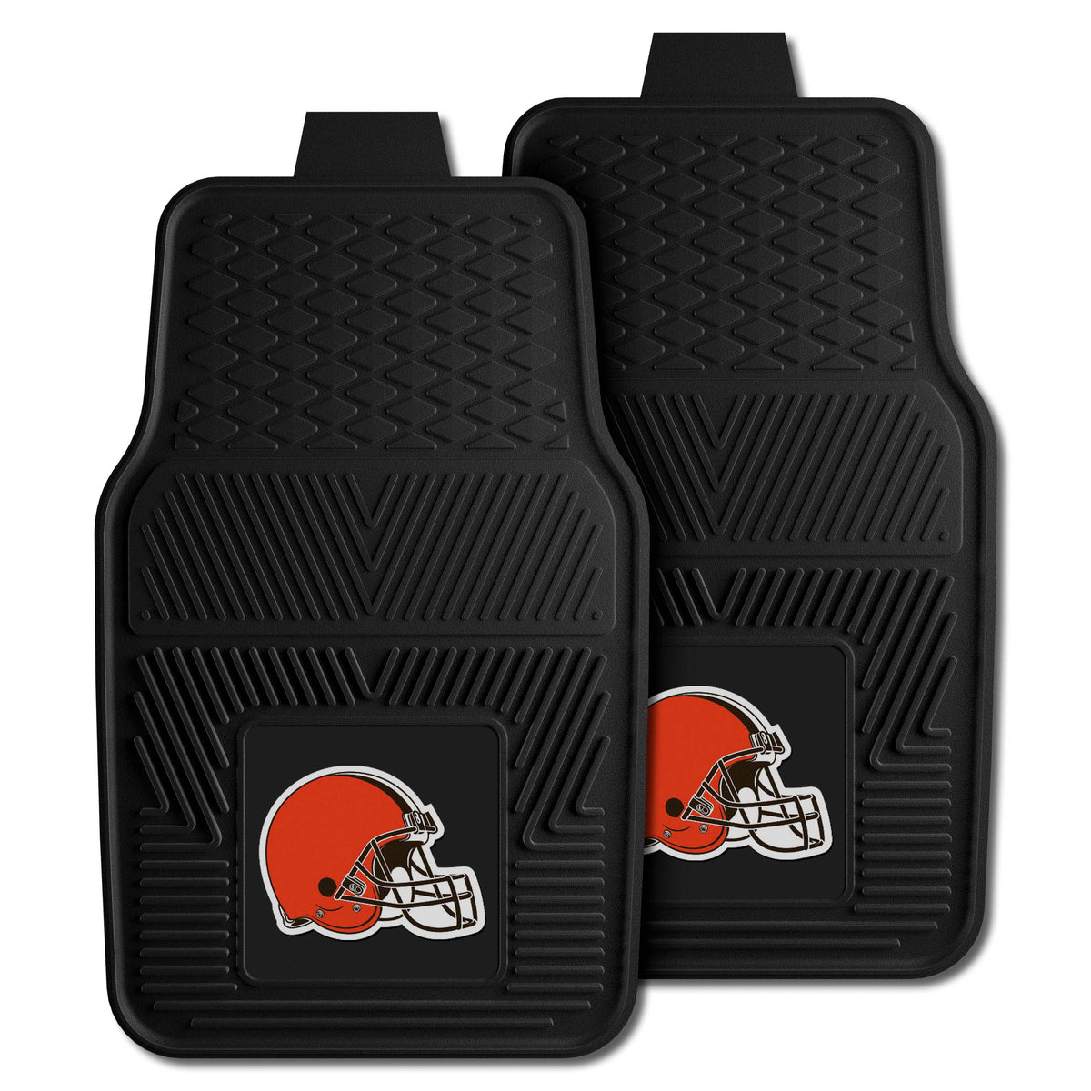 NFL Cleveland Browns Logo Brands 2-Pack Vinyl Car Mat Set