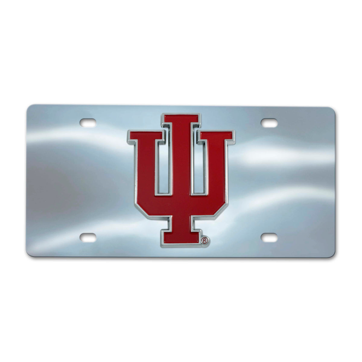 NCAA Indiana Hoosiers Logo Brands Chrome Diecast License Plate