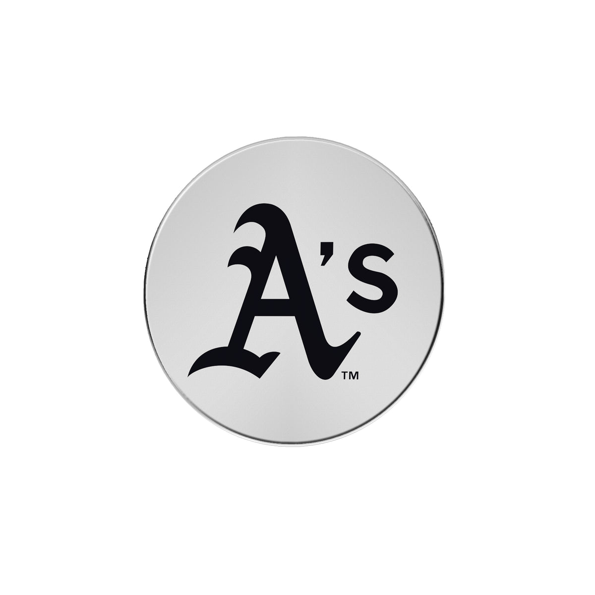 MLB Athletics Logo Brands Chrome Metal Emblem