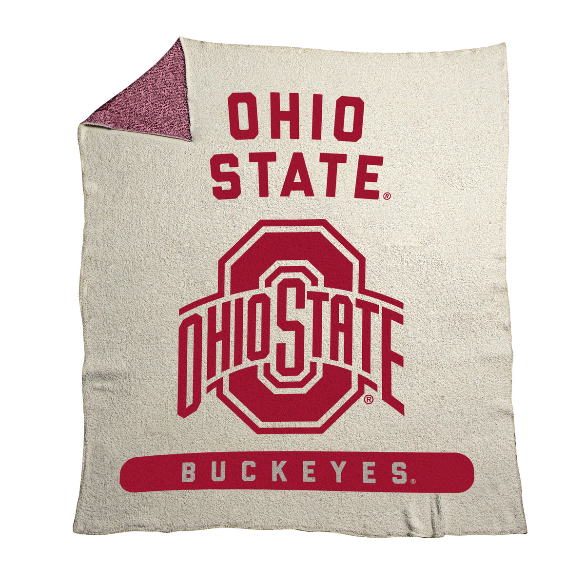 NCAA Ohio State Buckeyes Logo Brands 50x60 Luxe Dreams Throw