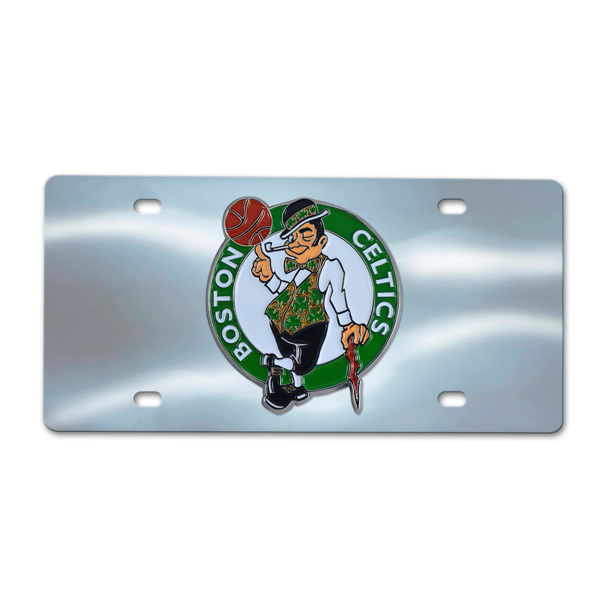 NBA Boston Celtics Logo Brands Chrome Diecast License Plate