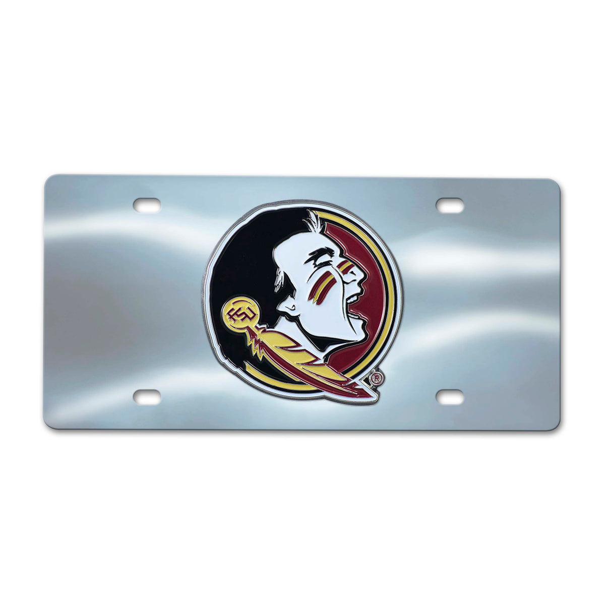 NCAA Florida State Seminoles Logo Brands Chrome Diecast License Plate