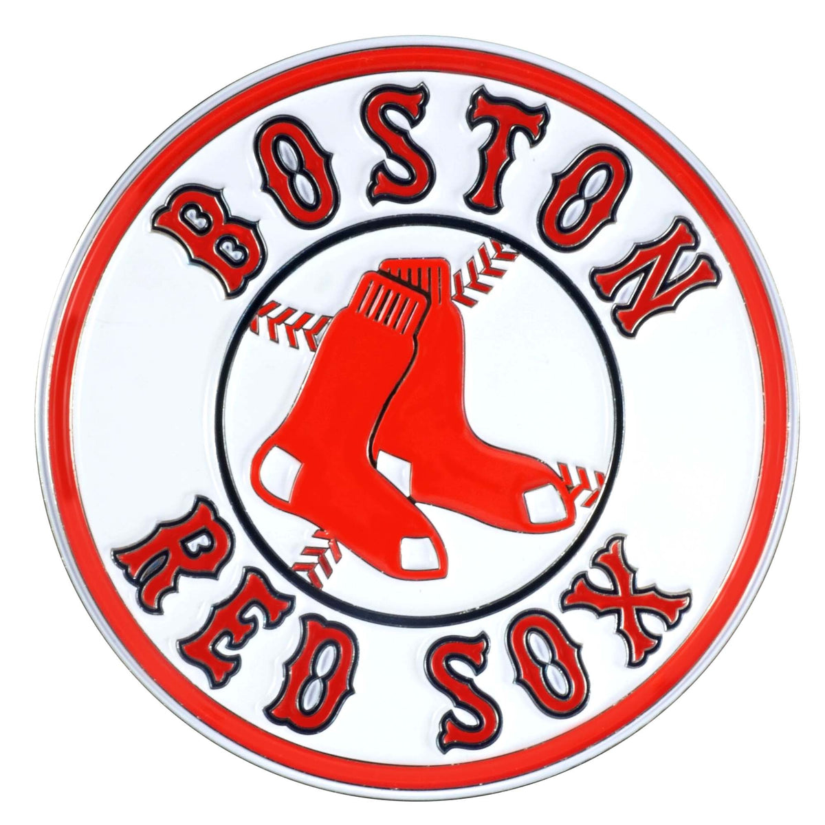 MLB Boston Red Sox Logo Brands Color Metal Emblem