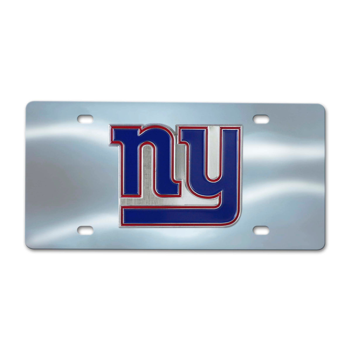 NFL New York Giants Logo Brands Chrome Diecast License Plate
