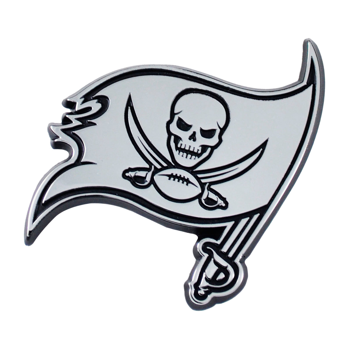 NFL Tampa Bay Buccaneers Logo Brands Chrome Metal Emblem