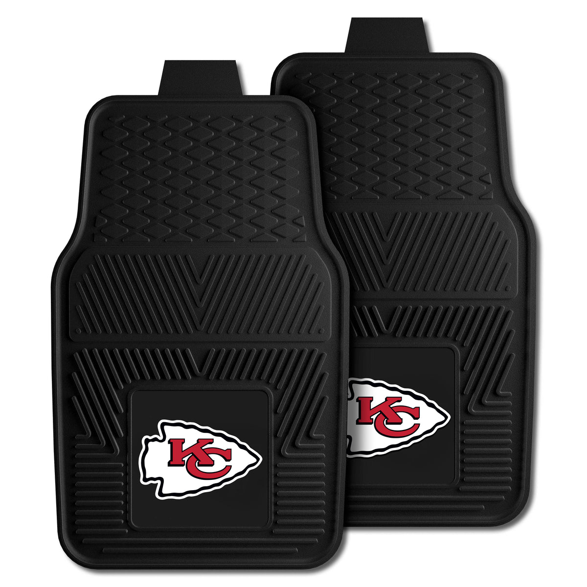 NFL NFL Kansas City Chiefs Logo Brands 2-Pack Vinyl Car Mat Set