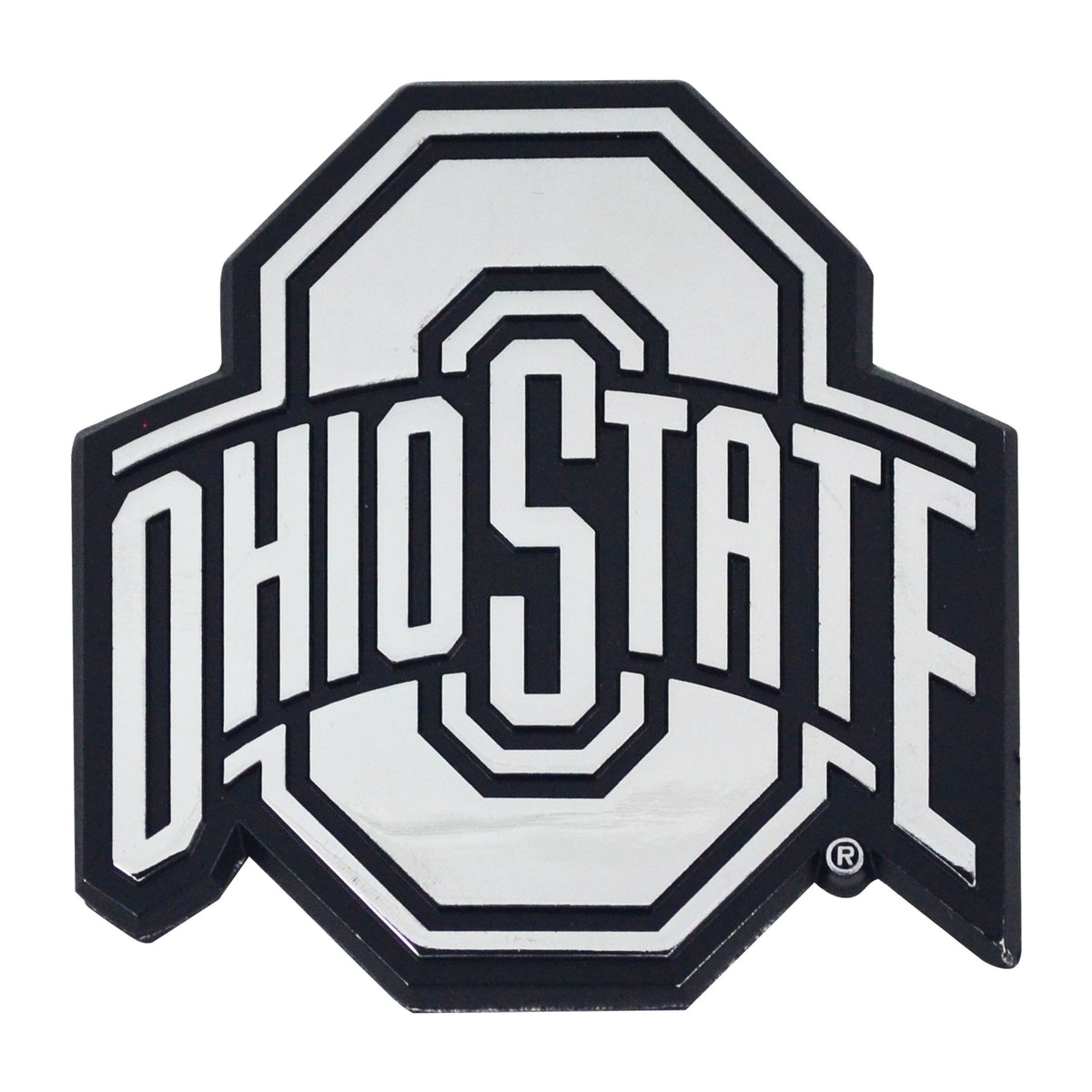 NCAA Ohio State Buckeyes Logo Brands Chrome Metal Emblem