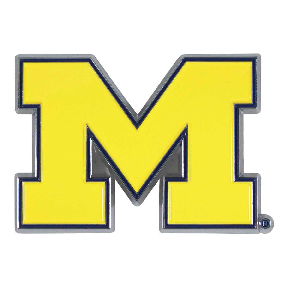 NCAA Michigan Wolverines Logo Brands Color Metal Emblem