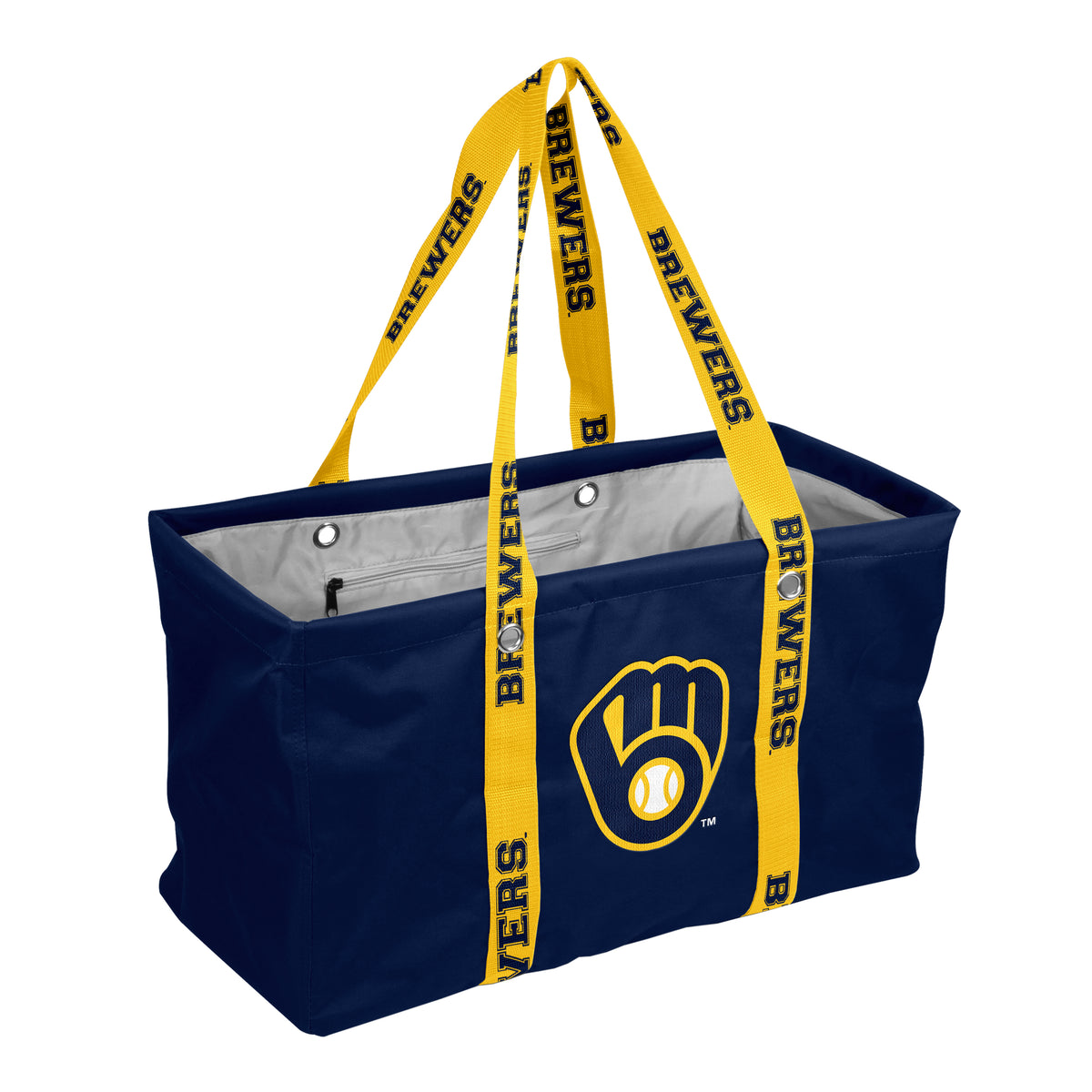 MLB Milwaukee Brewers Logo Brands Picnic Caddy with Dig Strap