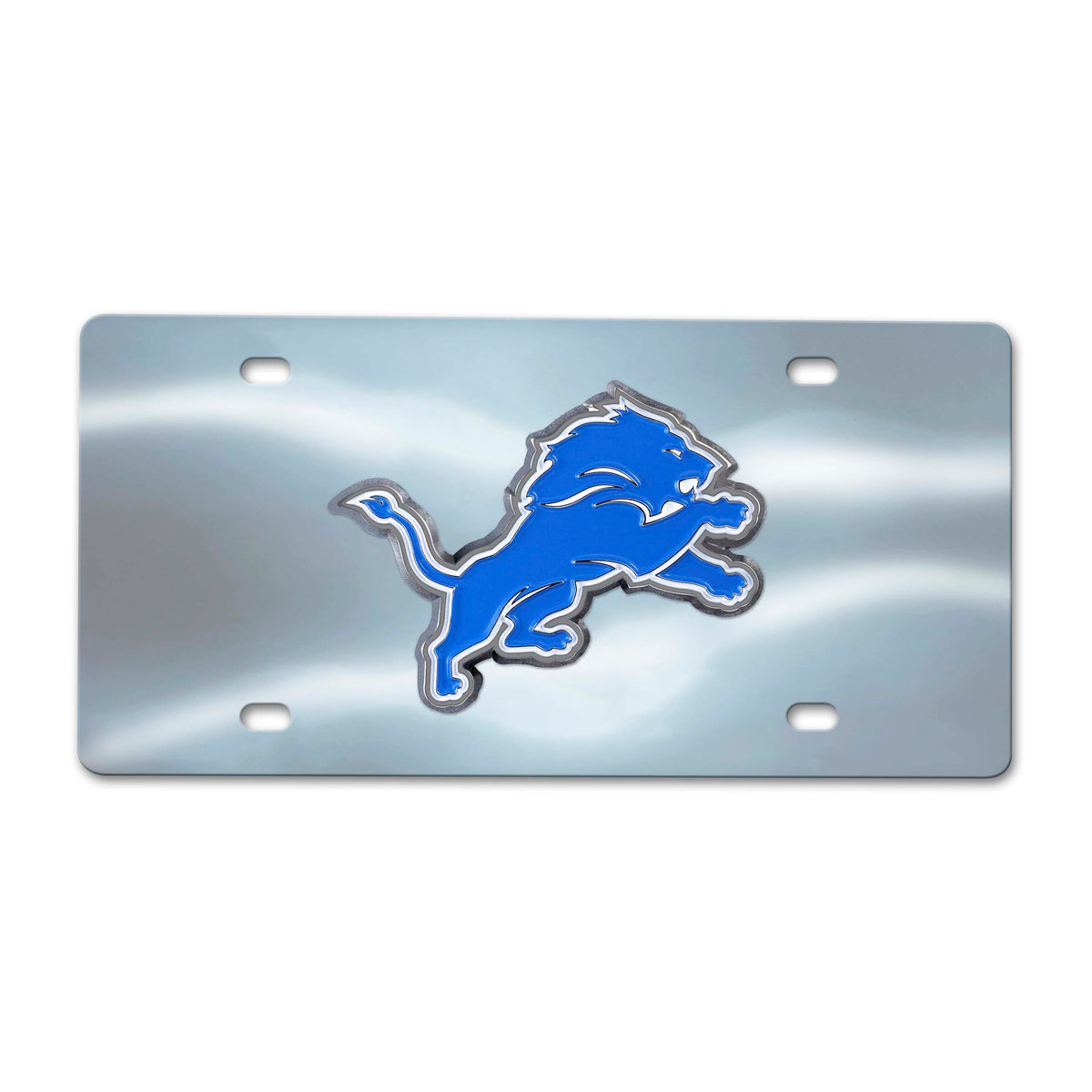 NFL Detroit Lions Logo Brands Chrome Diecast License Plate