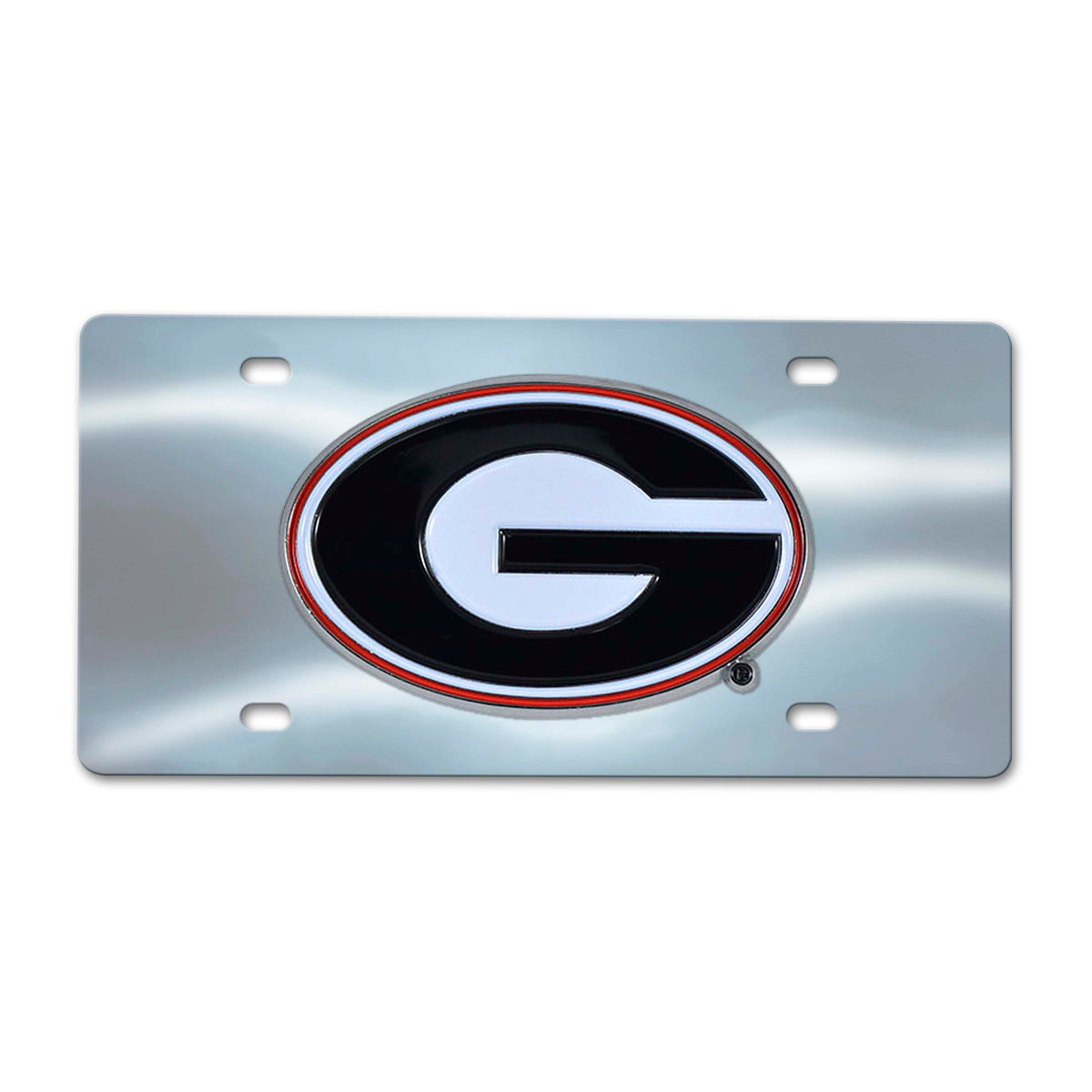 NCAA Georgia Bulldogs Logo Brands Chrome Diecast License Plate