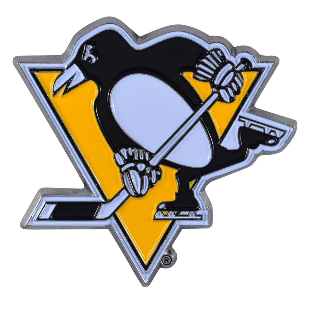 NHL Pittsburgh Penguins Logo Brands Color Metal Emblem