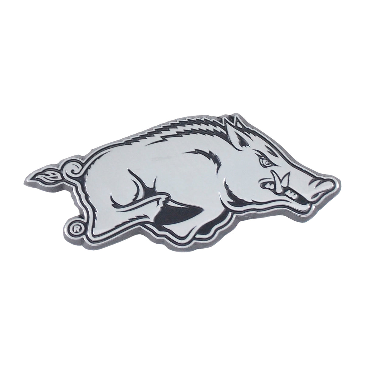 NCAA Arkansas Razorbacks Logo Brands Chrome Metal Emblem